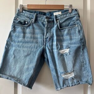 All Saints Men’s Distressed Denim Shorts